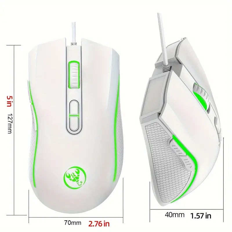 HXSJ Wired RGB Gaming Mouse